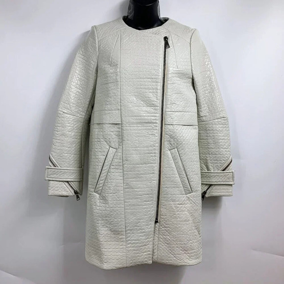 Whistles Dresses & Skirts - Whistles Women's Animal Print Wool Lined Full Zip Trench Coat Dress Size S‎